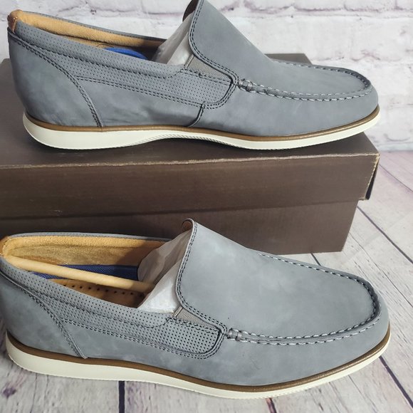 Florsheim Atlantic Venetian Gray Leather Slip-Ons main image 11
